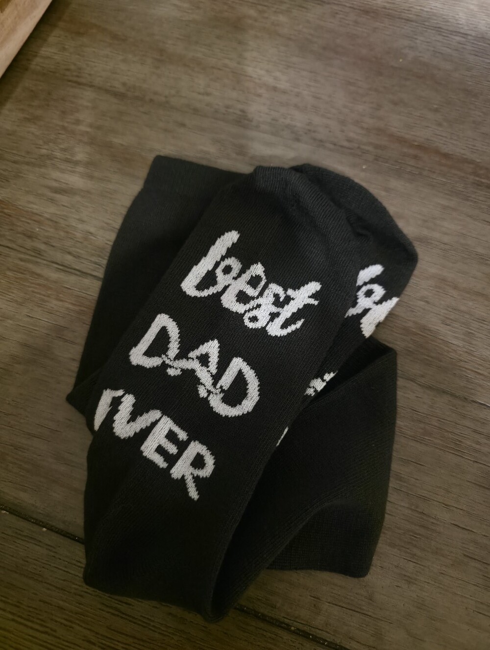 Best Dad Ever Black Novelty Socks